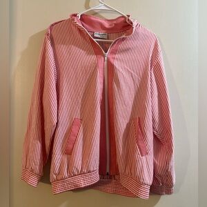 Alfred Dunner Striped Pink Women’s Jacket